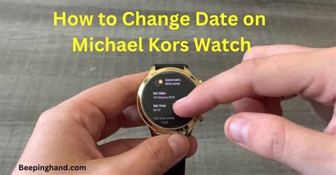 hot to change date on michael kors watch|Michael Kors Watch date adjustment.